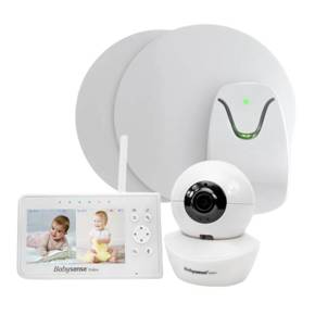 BABYSENSE 7 Atemmonitor für Babys. Medizinprodukt mit Video Babyphone V43