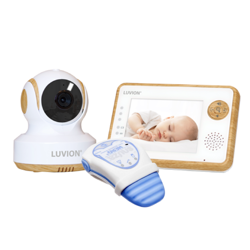 Snuza Hero MD Atemmonitor für Babys. Medizinprodukt mit Video Babyphone Luvion Essential 3,5"