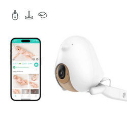 CuboAi Smart Babyphone 3er Ständer-Set + Snuza Hero MD - Atemmonitor für Babys. Medizinprodukt. 