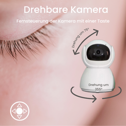 YOKO X5 Babyphone und mit zwei Kameras + Atmungsmonitor SNUZA HERO MD (medizinisches Gerät)