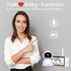 YOKO X5 Babyphone und mit zwei Kameras + Atmungsmonitor SNUZA HERO MD (medizinisches Gerät)