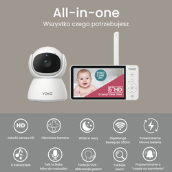 Snuza Hero MD - tragbarer Atmungsmonitor für Babys. (medizinisches Gerät) r + YOKO X5 Babyphone  ⭐⭐⭐⭐⭐ Bestselle